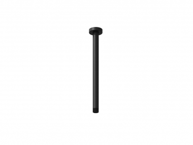 Dušo galvos vamzdis Ravak iš lubų 30 cm, juodas matinis 